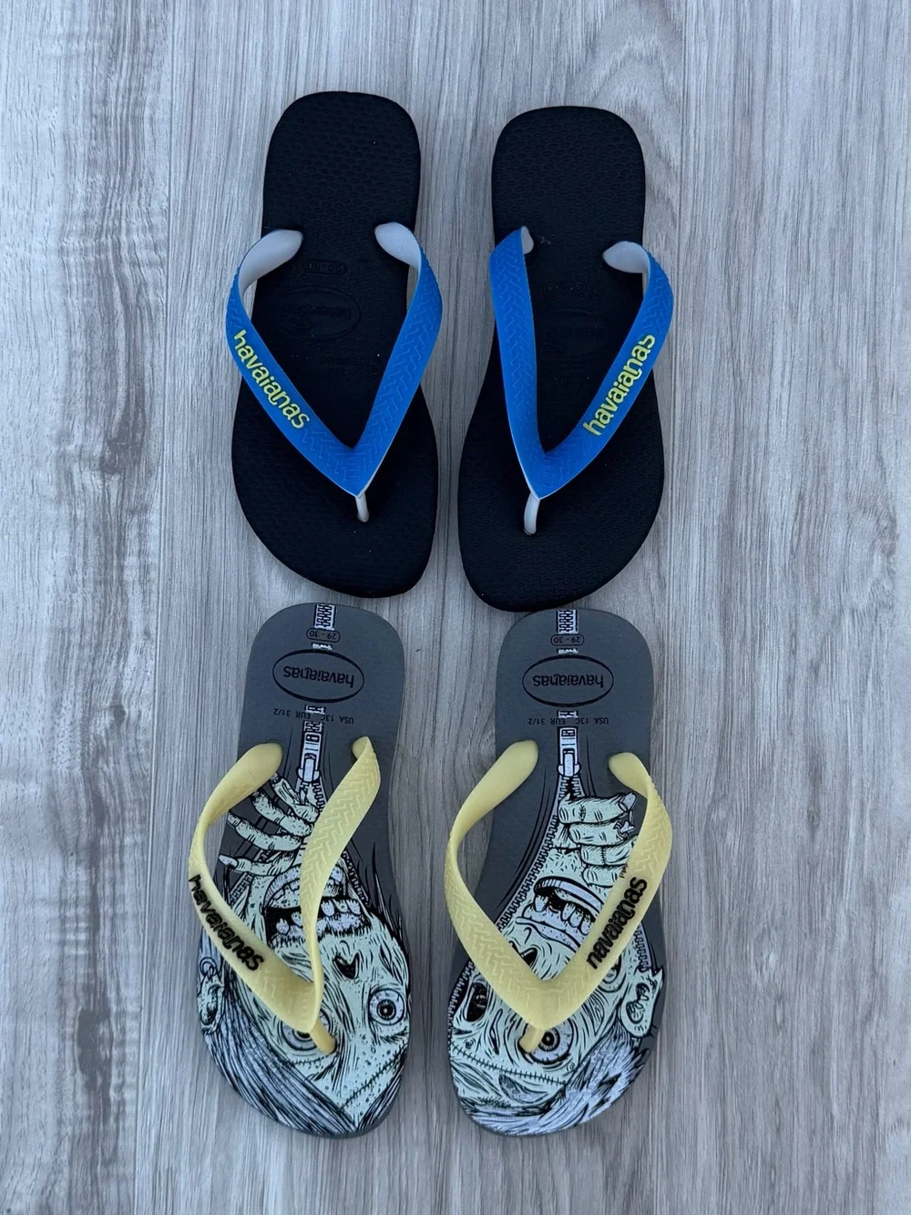Havaianas Kids Flip Flops - Two Pairs